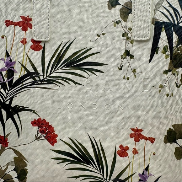 NEW Ted Baker The Icon Small Tote Bag Off White Floral - Picture 6 of 16